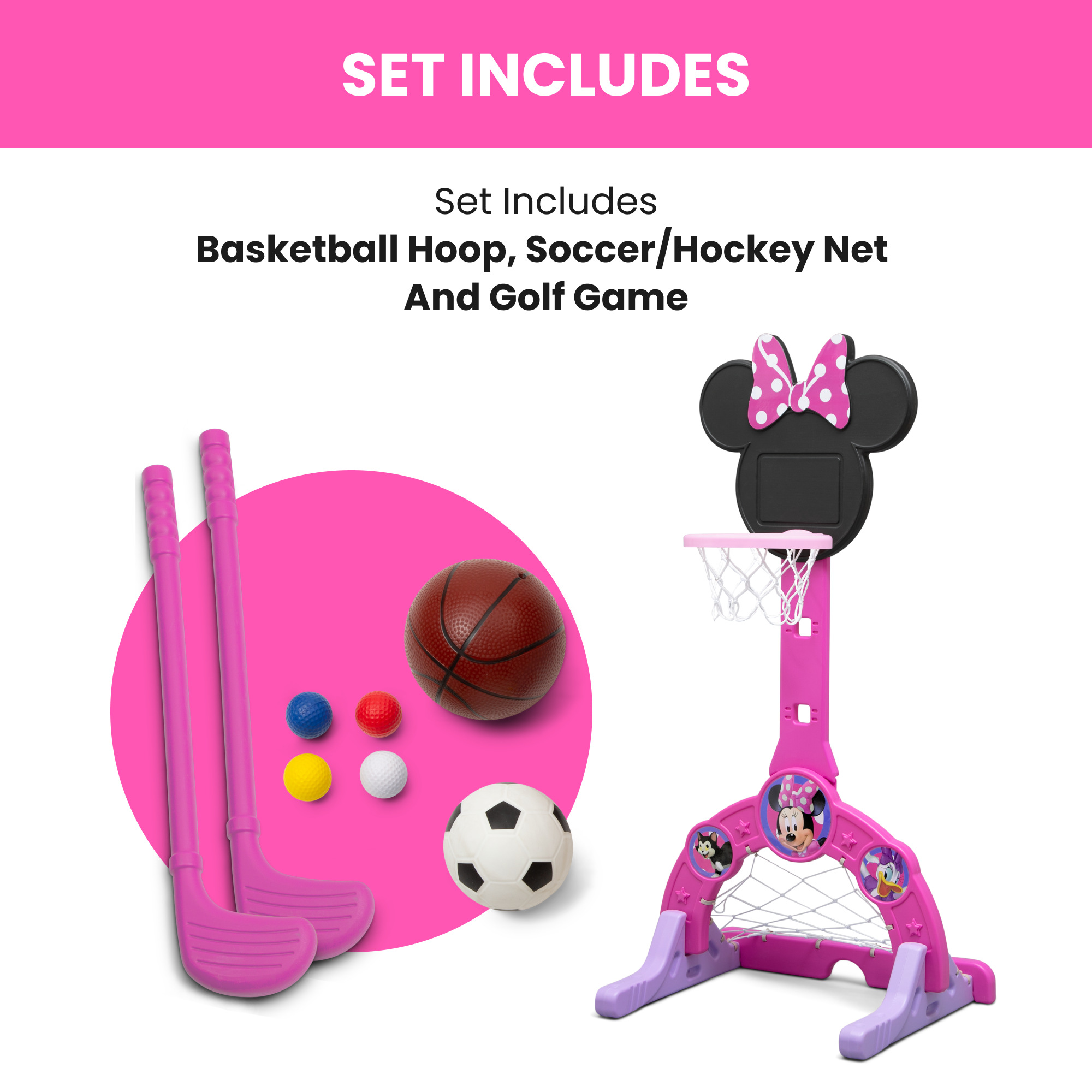 Minnie Mouse 4-in-1 Sports Center | Delta Children